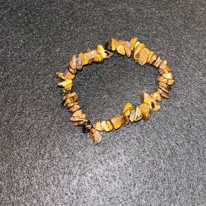 Hand crafted brown tiger eye stretch bracelet - FREE gift with purchase!